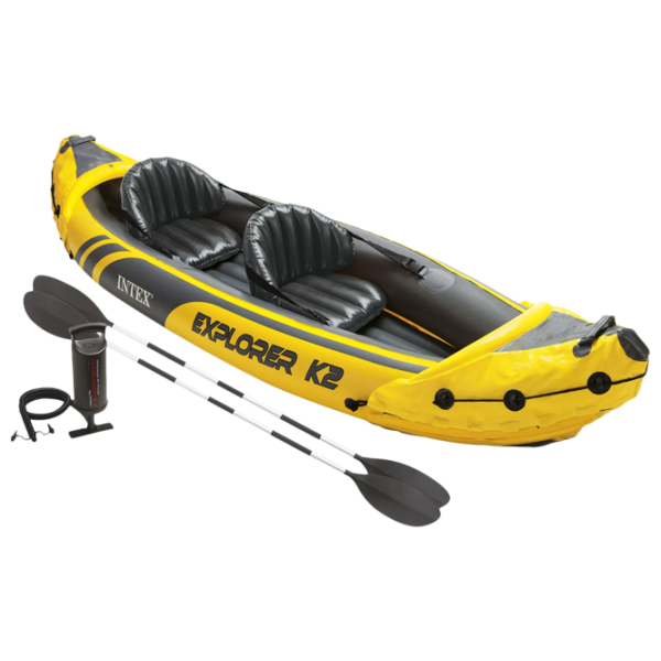 Надувная байдарка Intex Explorer K2 (68307) Желтый Черный photo 1