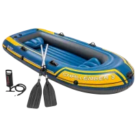 Надувная лодка Intex Challenger 3 (68370) Синий Желтый