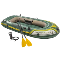 Надувная лодка Intex Seahawk 2 (68347) Зелёный Желтый