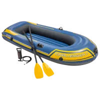 Надувная лодка Intex Challenger 2 (68367) Синий Желтый