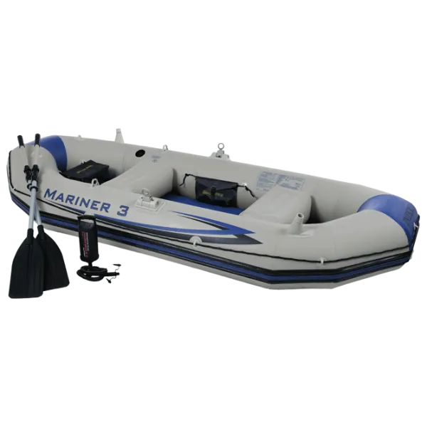 Надувная лодка Intex Mariner 3 (68373) Серый Синий photo 1 Надувная лодка Intex Mariner 3 (68373) Серый Синий photo 1