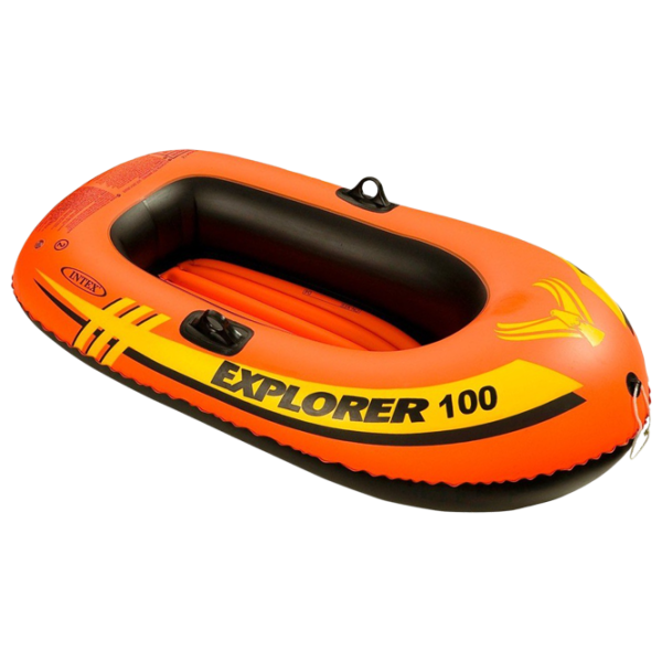Надувная лодка Intex Explorer 100 (58329) Оранжевый Желтый photo 1