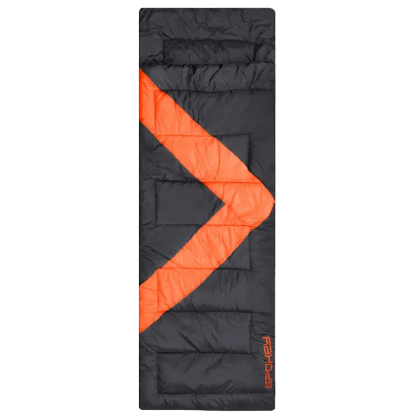 Спальный мешок Spokey Twin Right (929507) Polyester/ Черный Оранжевый photo 1