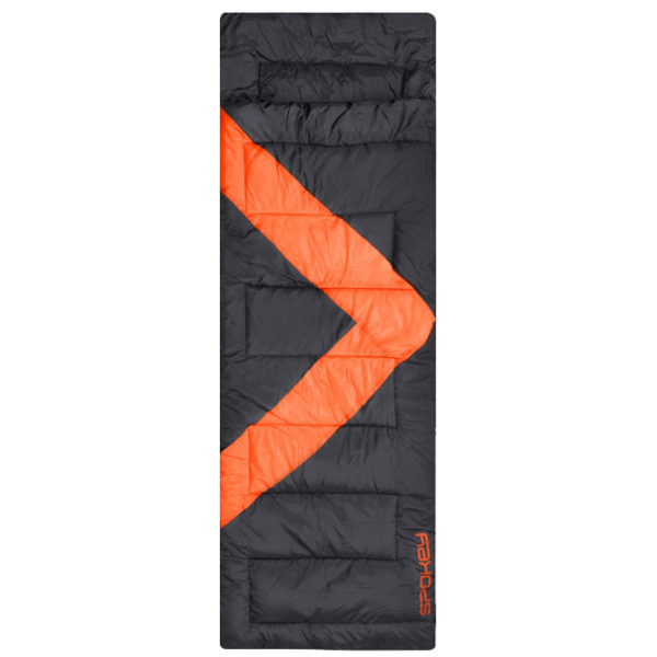 Спальный мешок Spokey Twin Right (929507) Polyester/ Черный Оранжевый photo 1
