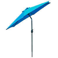 Зонт садовый Saska Garden Umbrella Черный Синий