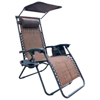 Садовый стул Saska Garden Zero Gravity Металл/ Ткань/ Коричневый