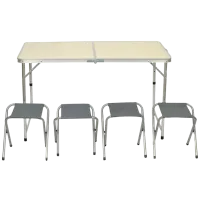 Садовый стол Royokamp Camping Table + 4 Chairs Oxford Белый