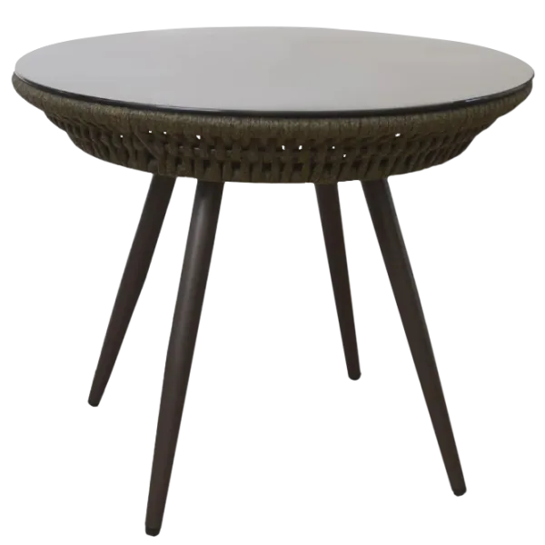 Masă de grădină DecoPrim Fiesta B125 Rotund/ Black Gray photo 1 Masă de grădină DecoPrim Fiesta B125 Rotund/ Black Gray photo 1
