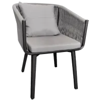 Садовый стул DecoPrim TULIP Ткань/ Серый