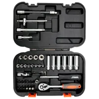 Set chei tubulare cu clichet Sthor XS Cantitatea în set: 42 buc.