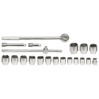 Set chei tubulare cu clichet Toya TOY58150 Cantitatea în set: 21 buc.