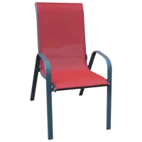 Scaun de grădină Gardina Grup COMO Metal/ Plasă/ Red Black