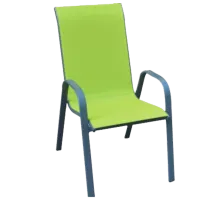 Scaun de grădină Gardina Grup COMO Metal/ Plasă/ Yellow Gray