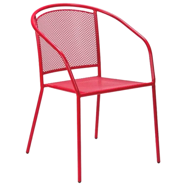 Scaun de grădină Villager ARKO Plastic/ Metal/ Red photo 1
