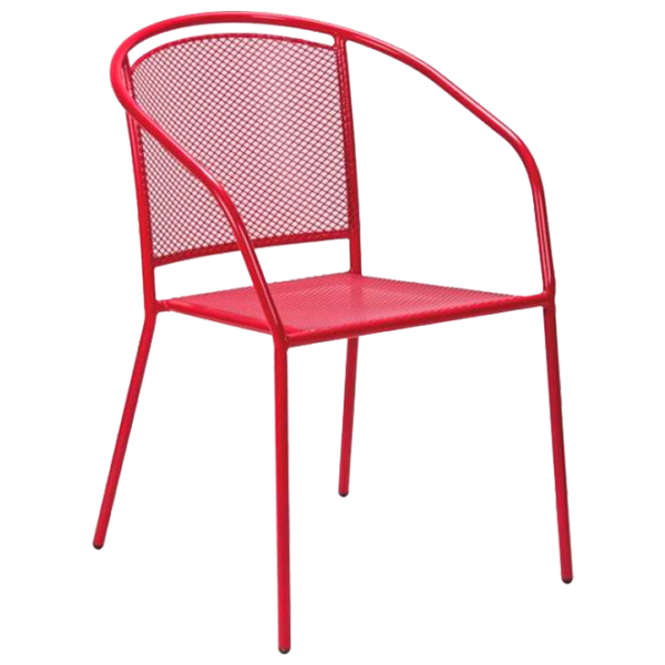 Scaun de grădină Villager ARKO Plastic/ Metal/ Red photo 1