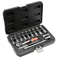 Set chei tubulare cu clichet Yato YT14451 Cantitatea în set: 23 buc.