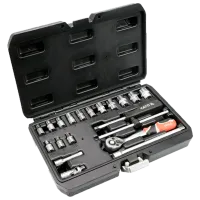 Set chei tubulare cu clichet Yato YT14491 Cantitatea în set: 20 buc.