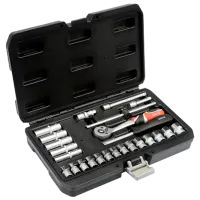 Set chei tubulare cu clichet Yato YT14461 Cantitatea în set: 25 buc.