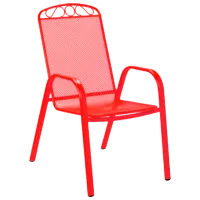 Scaun de grădină Villager MELFI Metal/ Metal/ Gray