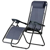 Scaun de grădină Villager MESSINA Metal/ Stofă/ Black