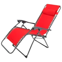 Scaun de grădină Villager MESSINA Metal/ Stofă/ Red