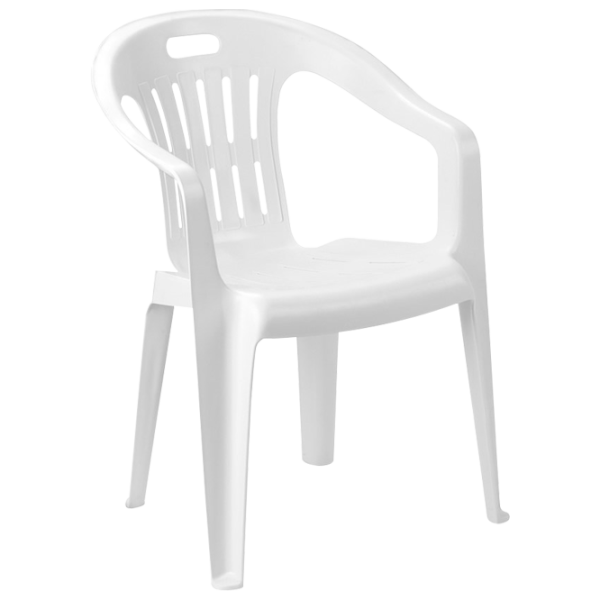 Scaun de grădină Villager PIONA Plastic/ Plastic/ White photo 1