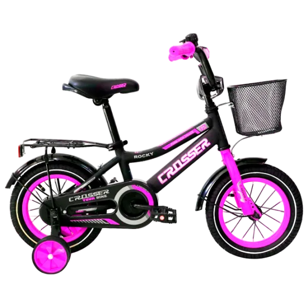 Велосипед Crosser C13 12" Сталь/ Розовый Черный photo 1 Велосипед Crosser C13 12" Сталь/ Розовый Черный photo 1