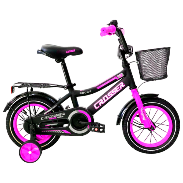 Велосипед Crosser C13 12" Сталь/ Розовый Черный photo 1 Велосипед Crosser C13 12" Сталь/ Розовый Черный photo 1
