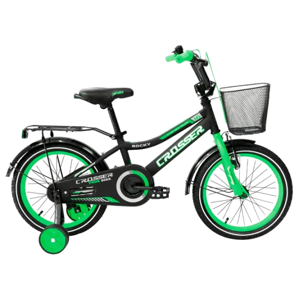 Bicicletă Crosser C13 16" Oțel/ Green Black photo 1
