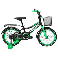 Bicicletă Crosser C13 16" Oțel/ Green Black