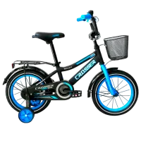Bicicletă Crosser C13 14" Oțel/ Blue Black