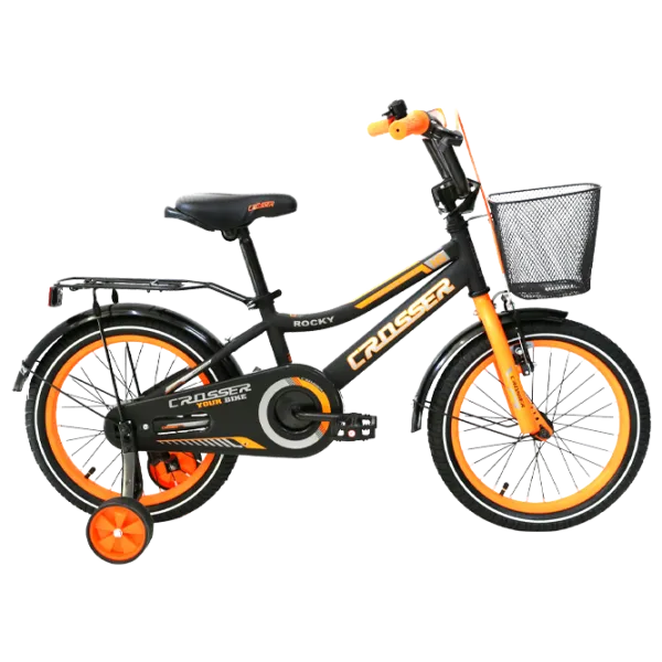 Bicicletă Crosser C13 16" Oțel/ Orange Black photo 1