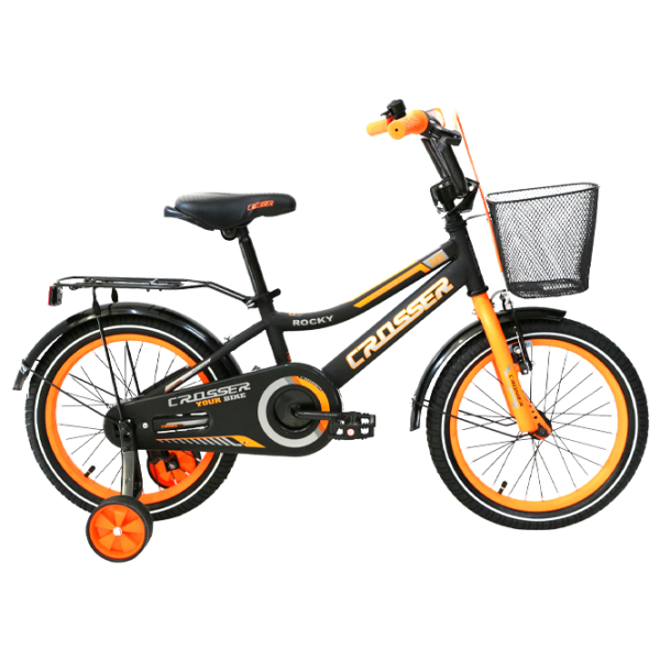 Bicicletă Crosser C13 16" Oțel/ Orange Black photo 1