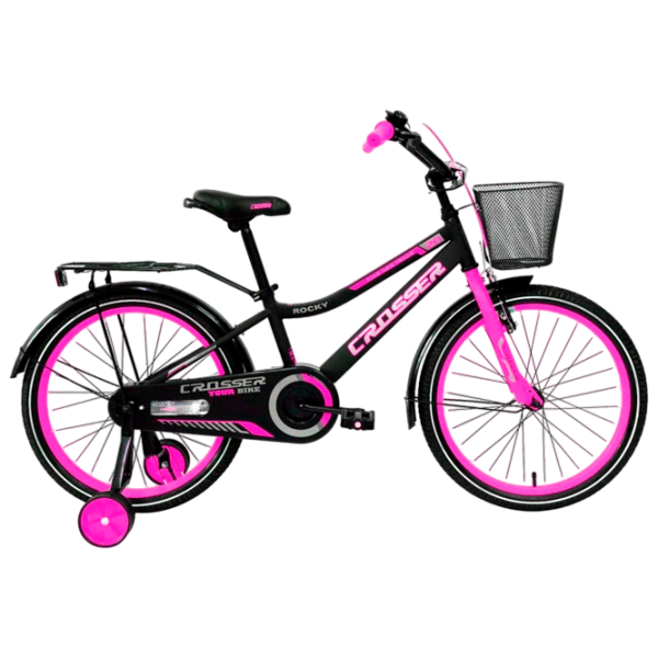 Велосипед Crosser C13 20" Сталь/ Розовый Черный photo 1