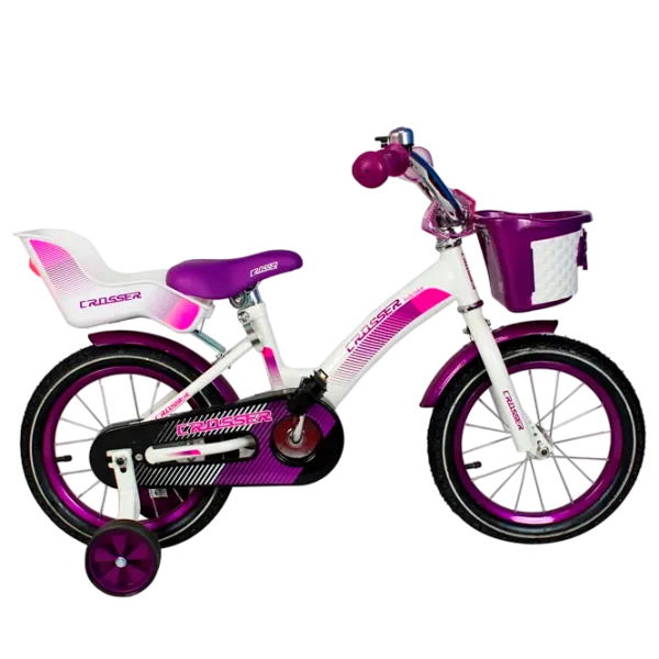 Bicicletă Crosser C3 12" Oțel/ Violet White photo 1 Bicicletă Crosser C3 12" Oțel/ Violet White photo 1