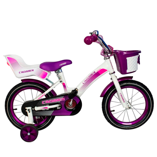 Bicicletă Crosser C3 12" Oțel/ Violet White photo 1 Bicicletă Crosser C3 12" Oțel/ Violet White photo 1