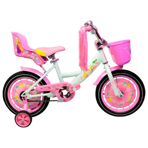 Bicicletă Crosser Girl-S 12" Oțel/ Pink White photo 1 Bicicletă Crosser Girl-S 12" Oțel/ Pink White photo 1