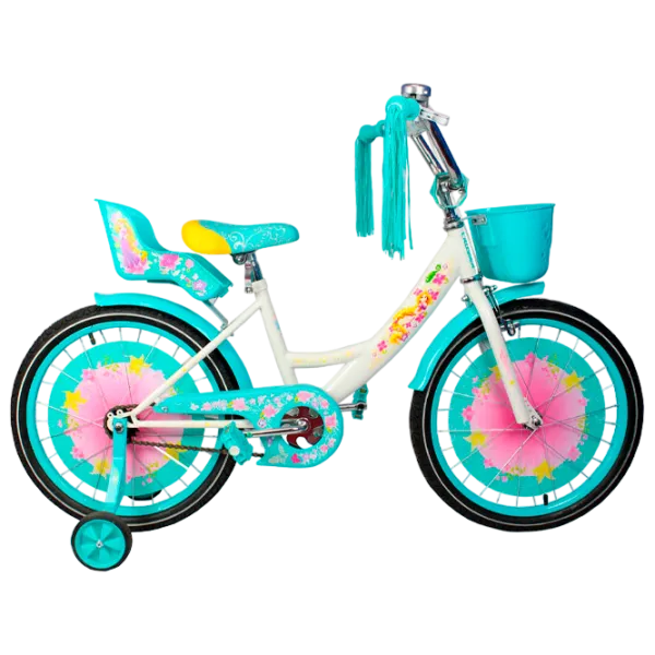 Bicicletă Crosser Girl-S 16" Oțel/ Turquoise White photo 1 Bicicletă Crosser Girl-S 16" Oțel/ Turquoise White photo 1