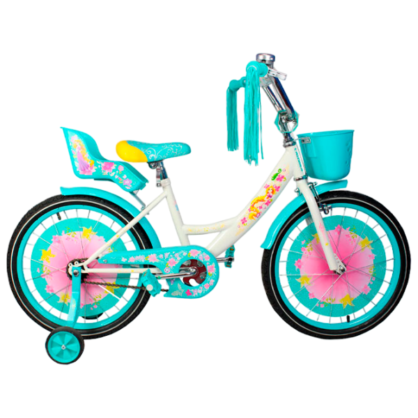 Bicicletă Crosser Girl-S 16" Oțel/ Turquoise White photo 1 Bicicletă Crosser Girl-S 16" Oțel/ Turquoise White photo 1