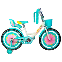 Велосипед Crosser Girl-S 16" Сталь/ Бирюзовый Белый