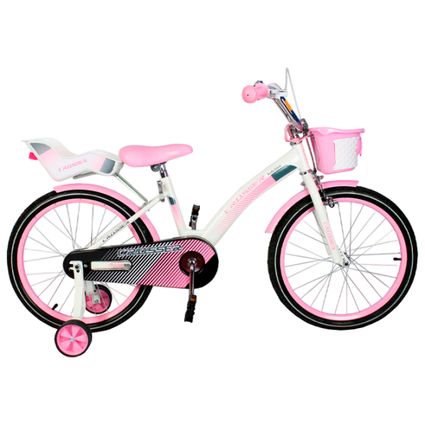 Велосипед Crosser C3 20" Сталь/ Розовый Белый photo 1