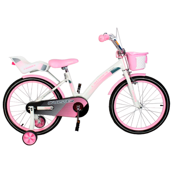 Bicicletă Crosser C3 18" Oțel/ Pink White photo 1 Bicicletă Crosser C3 18" Oțel/ Pink White photo 1