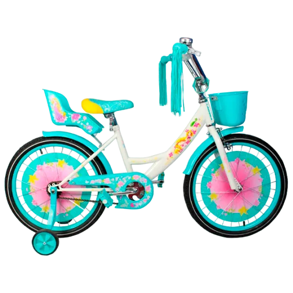 Bicicletă Crosser Girl-S 18" Oțel/ Turquoise White photo 1 Bicicletă Crosser Girl-S 18" Oțel/ Turquoise White photo 1