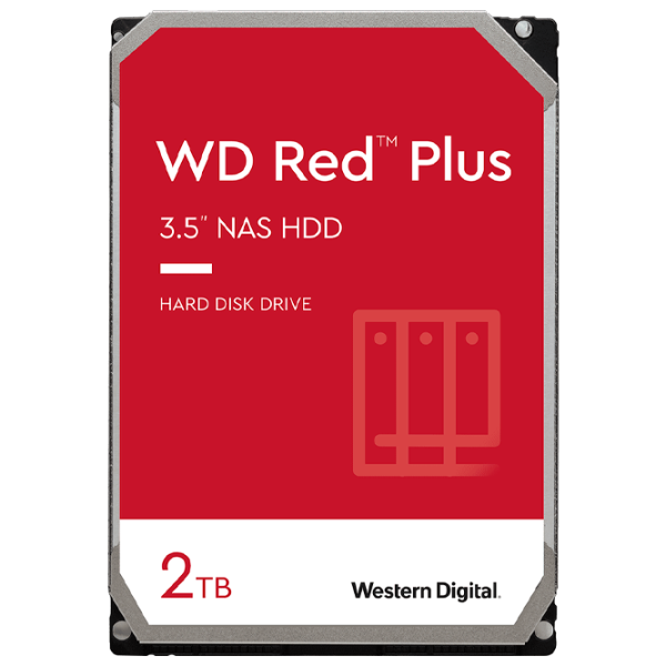 HDD Western Digital Red Plus 2 ТБ WD20EFZX/ Серебристый photo 1