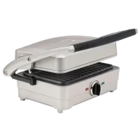 Электрогриль CUISINART GRSM3E Контактный/ 1000 Вт/ Черный Нержавеющая сталь