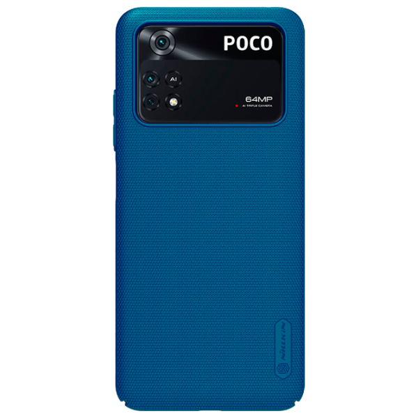 Husă pentru smartphone Poco M4 Pro 4G Nillkin/ Back/ PC/ Peacock Blue photo 1