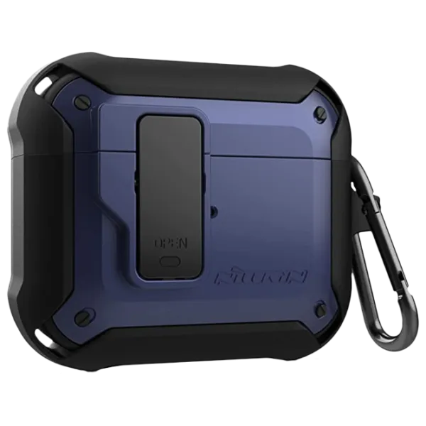 Husă pentru căști Apple AirPods 3 (Bounce Case) Nillkin/ PC/ TPU/ Blue photo 1 Husă pentru căști Apple AirPods 3 (Bounce Case) Nillkin/ PC/ TPU/ Blue photo 1