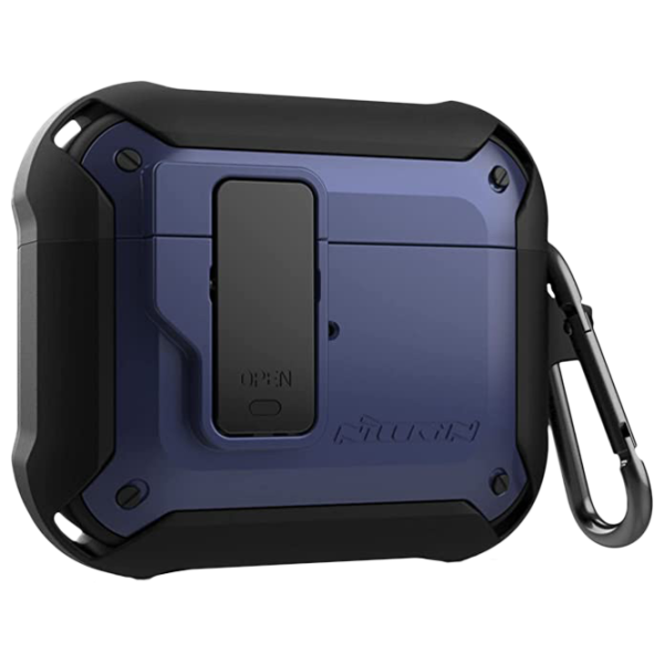 Husă pentru căști Apple AirPods 3 (Bounce Case) Nillkin/ PC/ TPU/ Blue photo 1 Husă pentru căști Apple AirPods 3 (Bounce Case) Nillkin/ PC/ TPU/ Blue photo 1