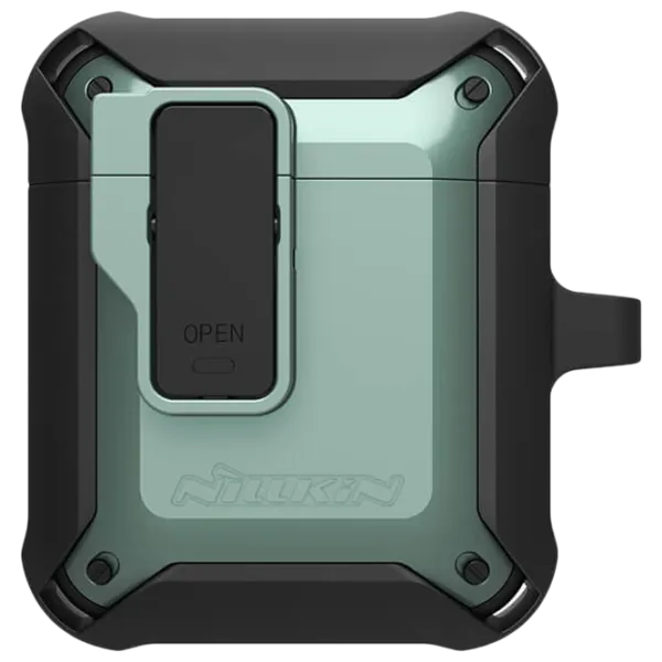Husă pentru căști Apple AirPods 1/ 2 (Bounce Case) Nillkin/ PC/ TPU/ Green photo 1 Husă pentru căști Apple AirPods 1/ 2 (Bounce Case) Nillkin/ PC/ TPU/ Green photo 1