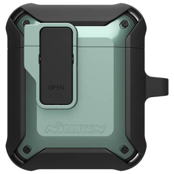 Husă pentru căști Apple AirPods 1/ 2 (Bounce Case) Nillkin/ PC/ TPU/ Green photo 1 Husă pentru căști Apple AirPods 1/ 2 (Bounce Case) Nillkin/ PC/ TPU/ Green photo 1